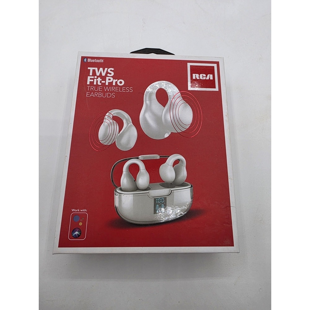 RCA Bluetooth T2S Fit-Pro True Wireless Earbuds - Comfort Clip Design